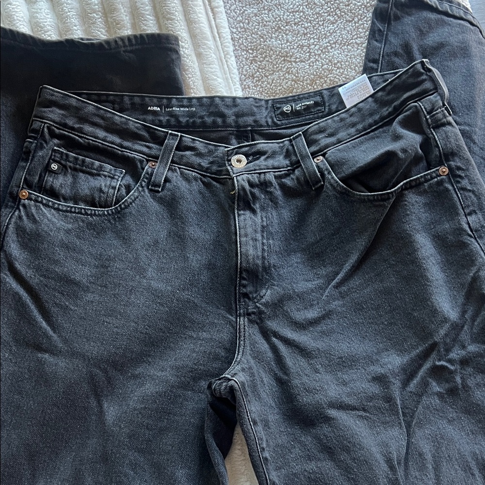 AG Adriano Goldschmied Black Flare Jeans
